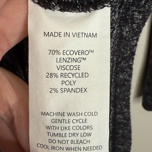 Quince Brushed Long Sleeve Lounge Tee, L - Picture 7 of 8